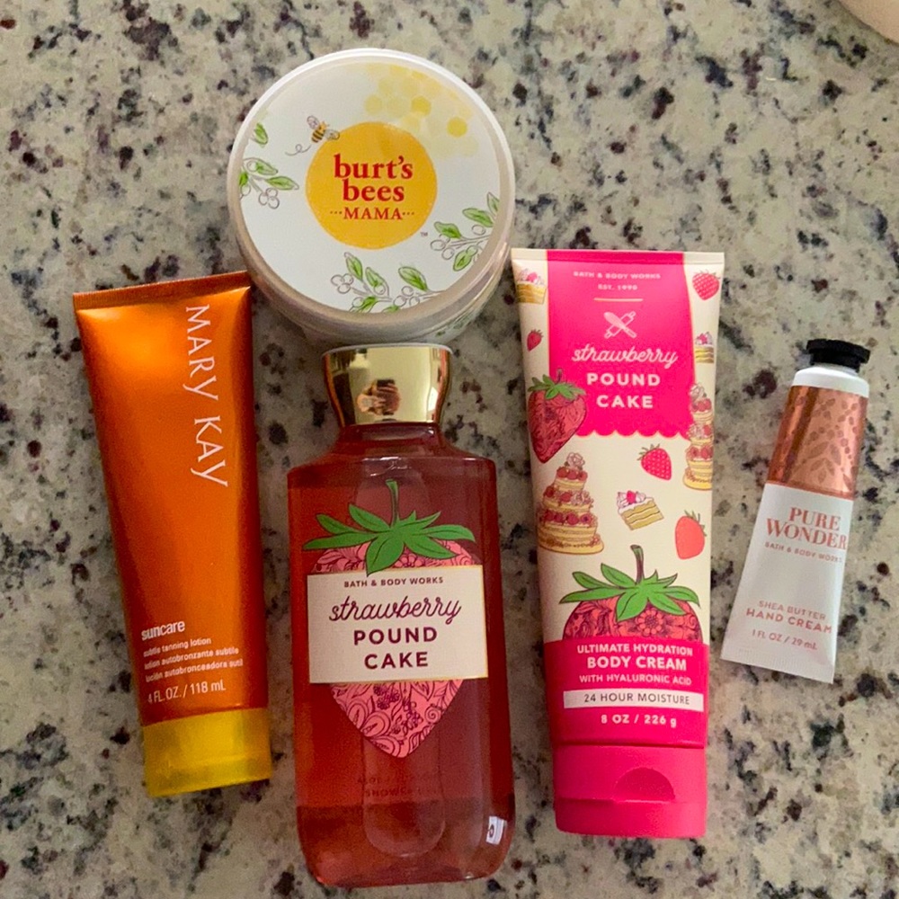 Burts bees, Bath&Body Works, & MaryKay Products all new and unopened.